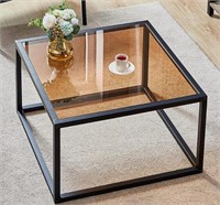SAYGOER Modern Glass Coffee Table