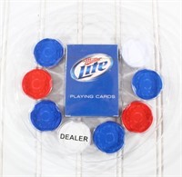 Miller Lite Poker Set