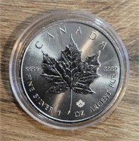 One Ounce Silver Round: Maple Leaf