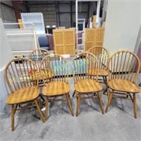 (6) WOODEN DINING CHAIRS