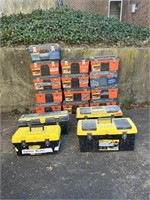 (21) Stanley Plastic Toolboxes