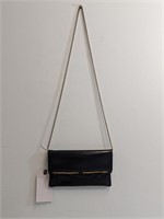 Black & Gold Shoulder Bag W Chain Strap