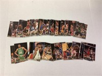 50 Topps Stadium Club in plastic sleeves