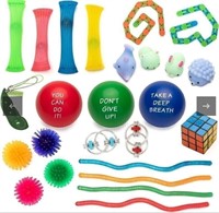 Elibia 25 PCS Fidget Toy Pack with Motivational St