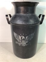 Plastic Milk Can Like Trash Can, 18.5in Tall