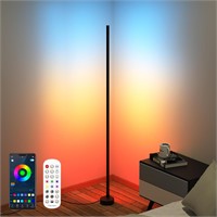 Smart Corner Floor Lamp: RGB LED Standing Lights w