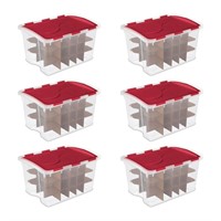 Sterilite 48 Quart Stackable Holiday Christmas