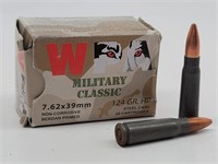 (21rds) W Military Classics, 7.62 x 39mm Ammo