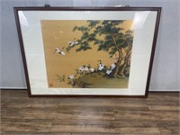 Asian Art Print: Cranes w/Tree - NOT IN FRAME!