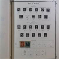 US Stamps 1880s-1980  in Scott  American album, Us