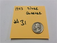 1943 silver quarter