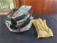 Small garden set with tools and gloves