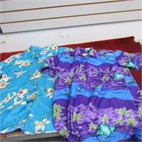 (2)Vintage Hawaiian Shirts. One silk. Size large.