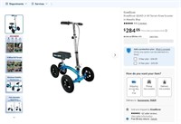 B500  KneeRover Quad Jr Knee Scooter Blue