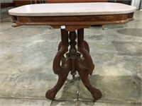 Victorian Marble top work table