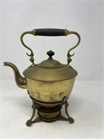 Brass Tea Pot with Warmer