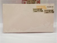 Unused Train Canadian Stamped Envelope
