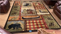 7’10”x 10’6” lodge style area rug