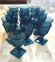 Lot of  Blue Goblets