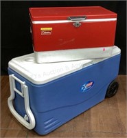 (2) Coleman Brand Coolers