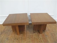 X2 MCM SIDE TABLES CLEAN   18 X18 X 14H