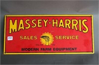 MASSEY HARRIS SALES & SERVICES SSP SIGN- 8" X 18"