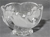 Swan Bowl with Ladle 4x6"
