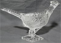 Glass Pheasant Bowl 9"