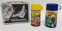 Vintage NASA Lunch Box and 2 Thermos