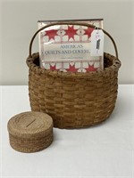 Black Ash Handled Basket