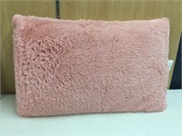 Pink Fuzzy pillow standard size