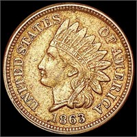 1863 Indian Head Cent CLOSELY UNCIRCULATED