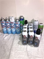 Misc. aerosol cans and cleaner