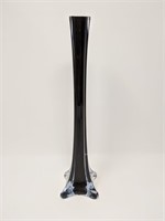 Black Glass Cased Vase