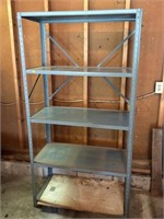 Five tier metal shelf