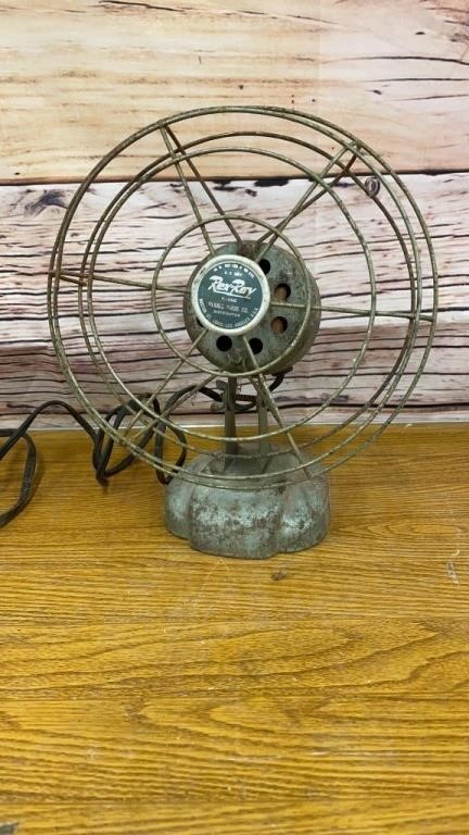 Antique Rex-Ray Fan From Rexall Drug Company,