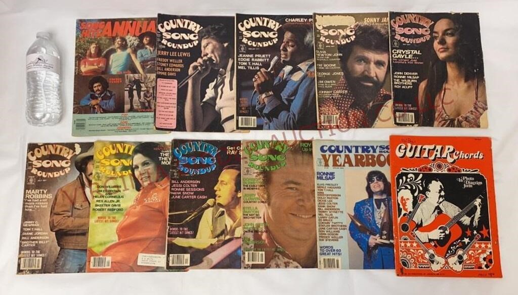 1970s Country Music Magazines & Guitar Chords Book