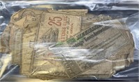 Bag of very old obsolete currency(1178)