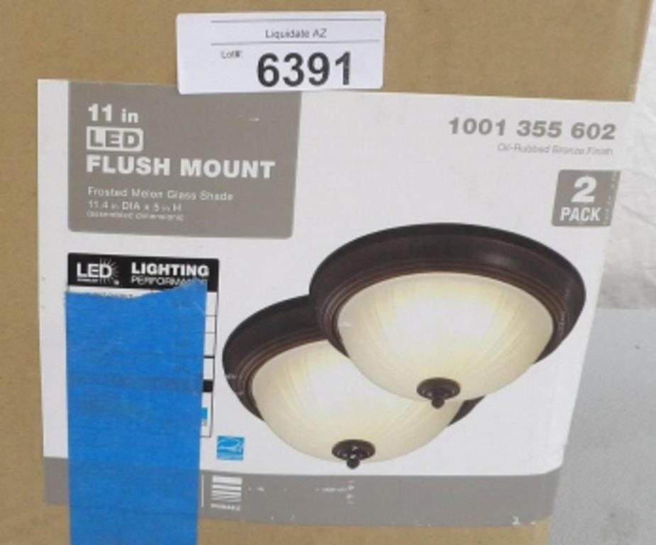 2 Pack 11in Flush Mount Lights