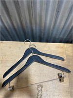 Lot Of Variety Of Wooden Hangers Black
