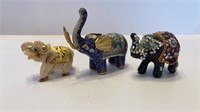 Tiny elephant lot, each under 3”