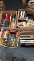 4 box lots of books , mix, lot of different type