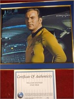 Star Trek William Shatner Signed Framed Picture