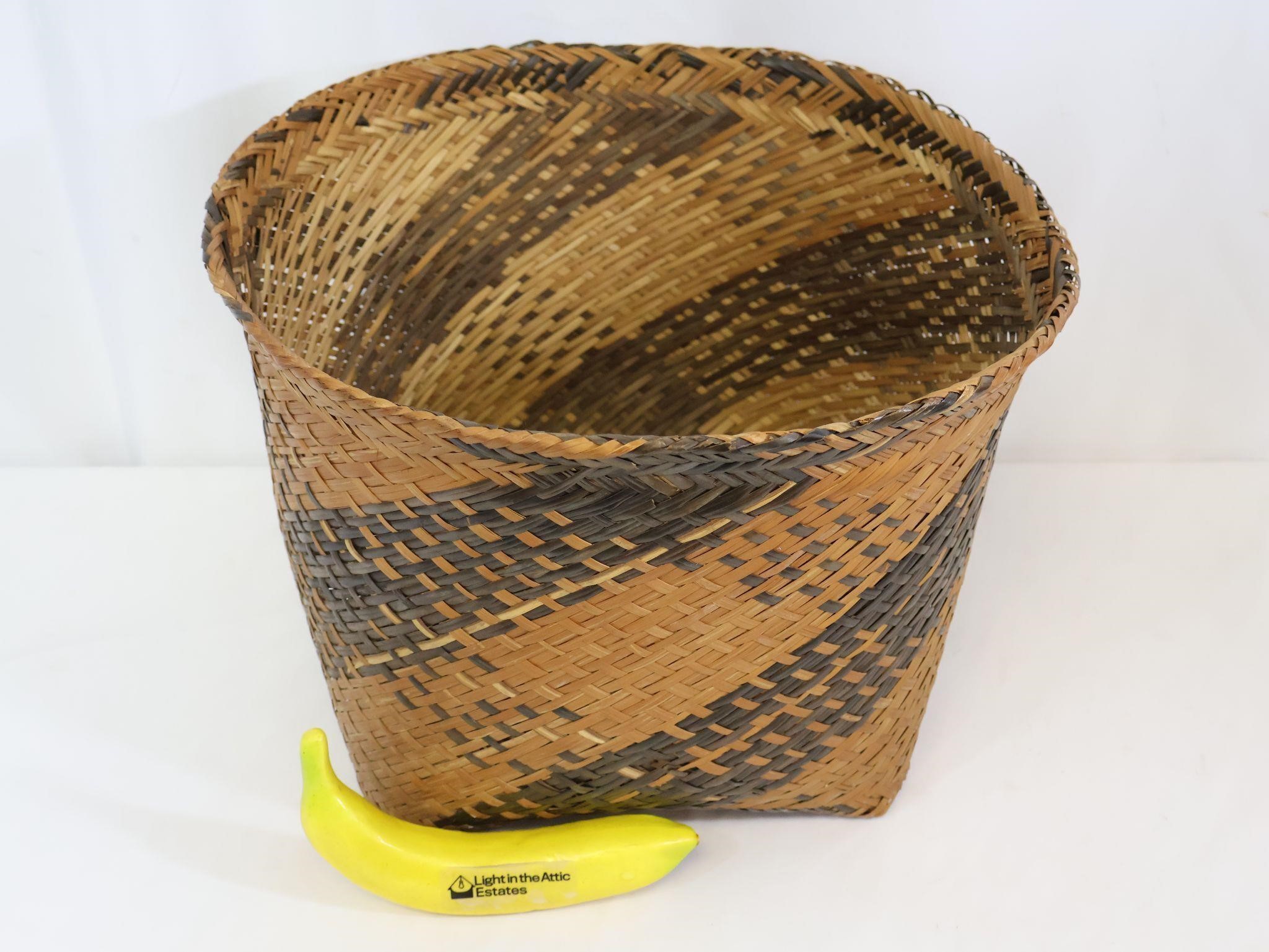 Mid 1900's Cherokee River Cane Storage Basket