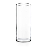 CYS EXCEL Cylinder Clear Glass Vase (H-16" D-6") |