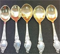 (5) Sterling Silver Spoons,168 Grams