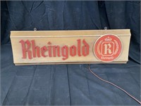 Rheingold Beer Promotional Lighted Sign