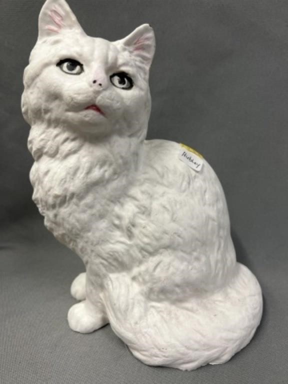 Signed Hubley Cast Metal Seated Cat