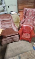 4 Mid Century Upholstered Chairs