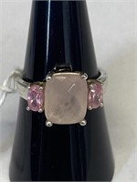Ring size 6 pink ice .925 AN9
